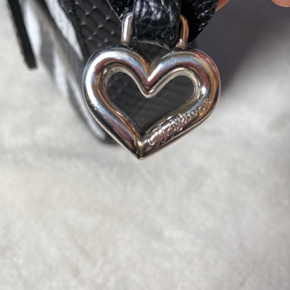 Gorgeous and exotic! Brighton Africa Stories Tarina Python Baguette Handbag. - Picture 8 of 16